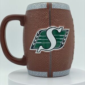 Official CFL Licensed Saskatchewan Roughriders Ceramic Football Mug,Cup